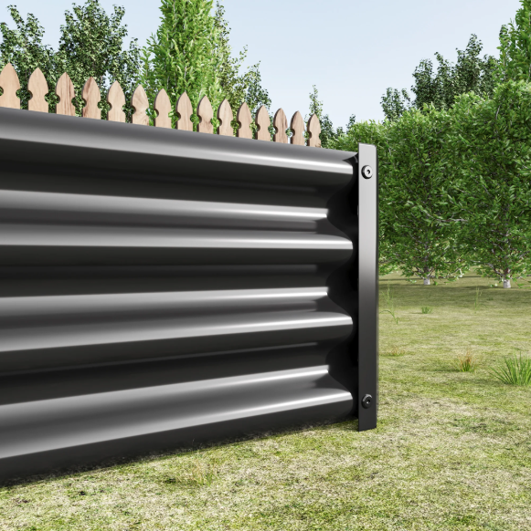 6×3×1 Ft Outdoor Metal Raised Garden Bed – Black Planter for Vegetables, Plants & Flowers