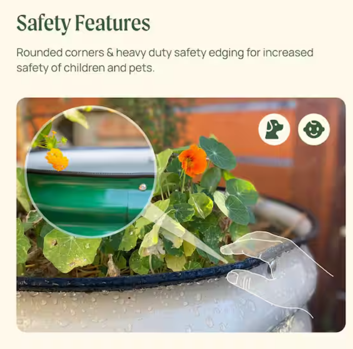 32 In. Extra-Tall 10-in-1 Modular Metal Raised Garden Bed Kit – Olive Green Planter for Vegetables & Flowers