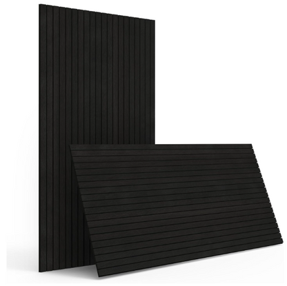 4-Piece Wood Slat Wall Panel – 47.2"x23.6" Natural Oak Peel & Stick Acoustic 3D Sound Absorbing Decor
