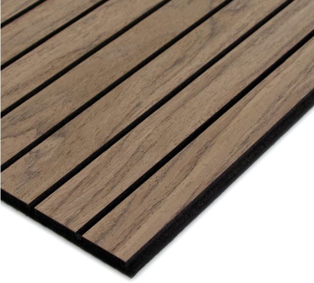 4-Piece Wood Slat Wall Panel – 47.2"x23.6" Natural Oak Peel & Stick Acoustic 3D Sound Absorbing Decor