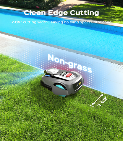 N1600 PRO Smart Robot Lawn Mower – Wireless RTK Navigation, App Control, Multi-Zone Automatic Lawn Mower (0.4 Acre)