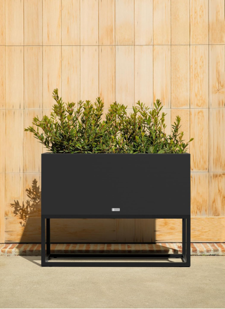 Block Series Planter – Modern Raised Garden Box with Aluminum Stand, All-Weather Use