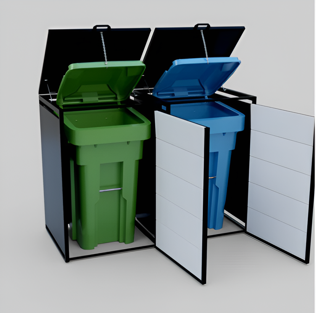 Garbage Bin Enclosure – Outdoor Trash Can Cover & Organizer