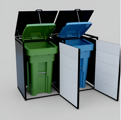 Garbage Bin Enclosure – Outdoor Trash Can Cover & Organizer