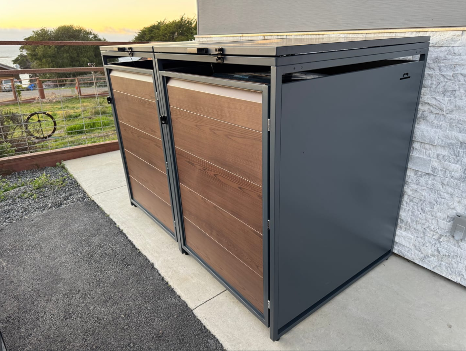 Garbage Bin Enclosure – Outdoor Trash Can Cover & Organizer