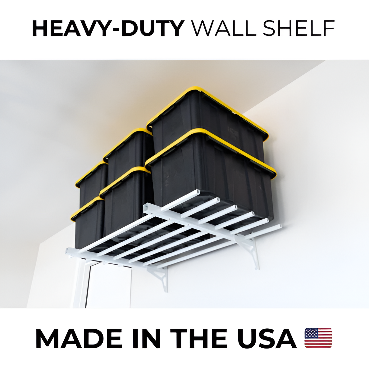 Heavy-Duty Wall Shelf – Space-Saving Storage Rack, Zero Floor Clutter Organizer