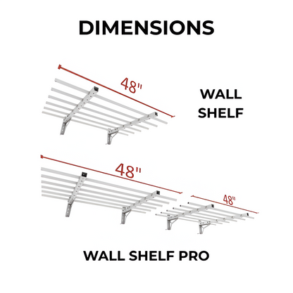 Heavy-Duty Wall Shelf – Space-Saving Storage Rack, Zero Floor Clutter Organizer