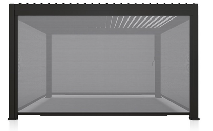 Accessory - 13Ft Adjustable Pull-Down Screen for 111S Pergola – UV Resistant Sun Shade & Wind Block, Charcoal