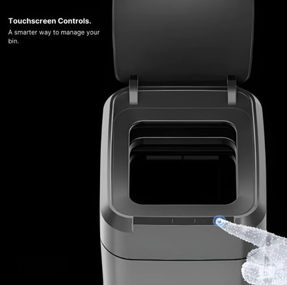 Royal Bin™ NOIR 17L – Smart Trash Can That Changes Bags and Cuts Automatically
