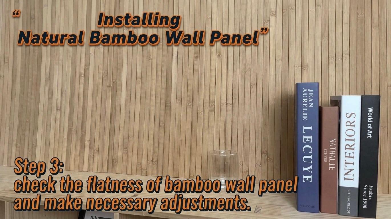 Natural Bamboo Wall Panel – Renewable Pole Wrap Wainscoting for Interior Walls, Ceilings & Furniture (48"x96")