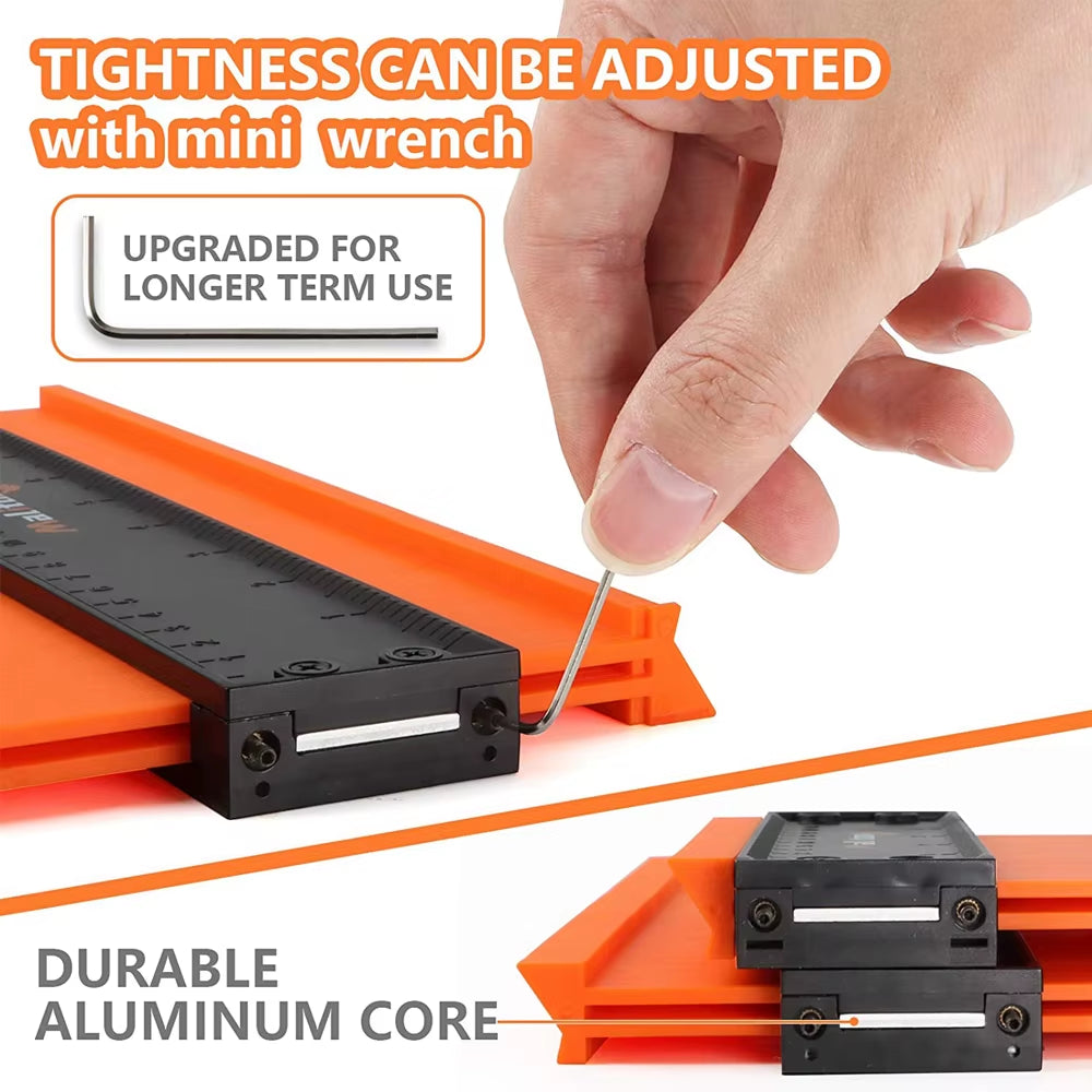 Contour Duplication Gauge Profile Tool Adjustable Lock Copy Irregular Shape Duplicator Irregular Welding Woodworking Tracing