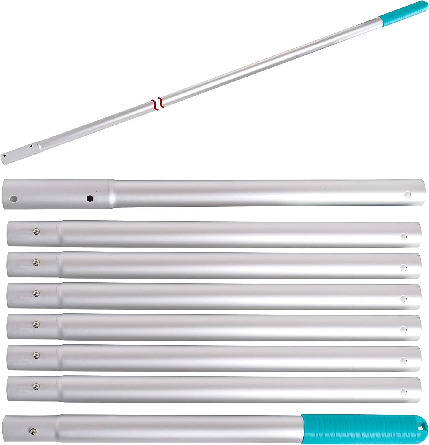 Aluminum Telescopic Swimming Pool Pole - 10.5 Ft 