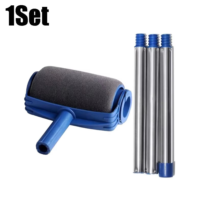 Multi Functional High Quality Handle Paint Roller Set Plastic Handle Painting Roller Brush for Office House Decoration