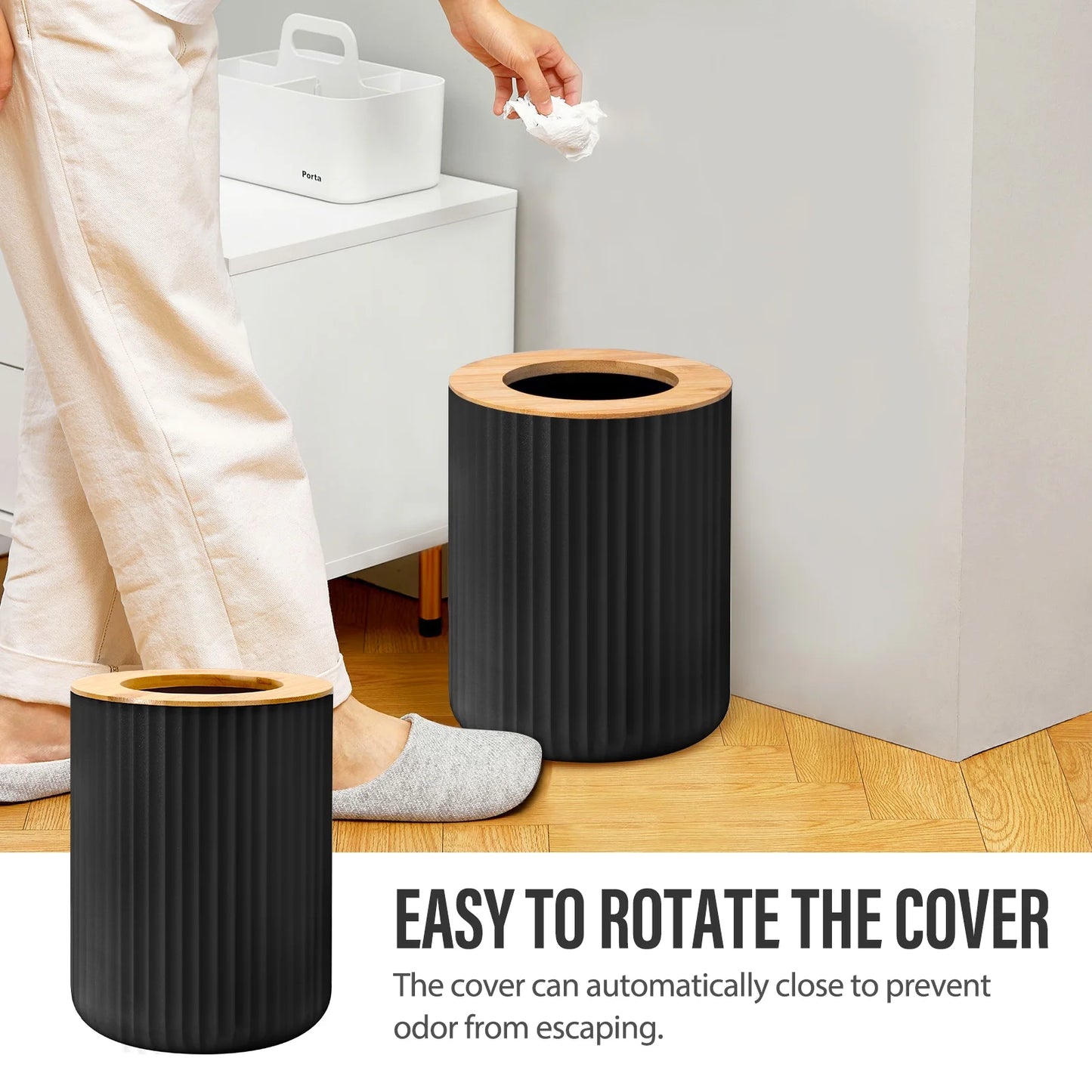 Black 19-Piece Bathroom Set with Shower Curtain – Perfect for Small Spaces