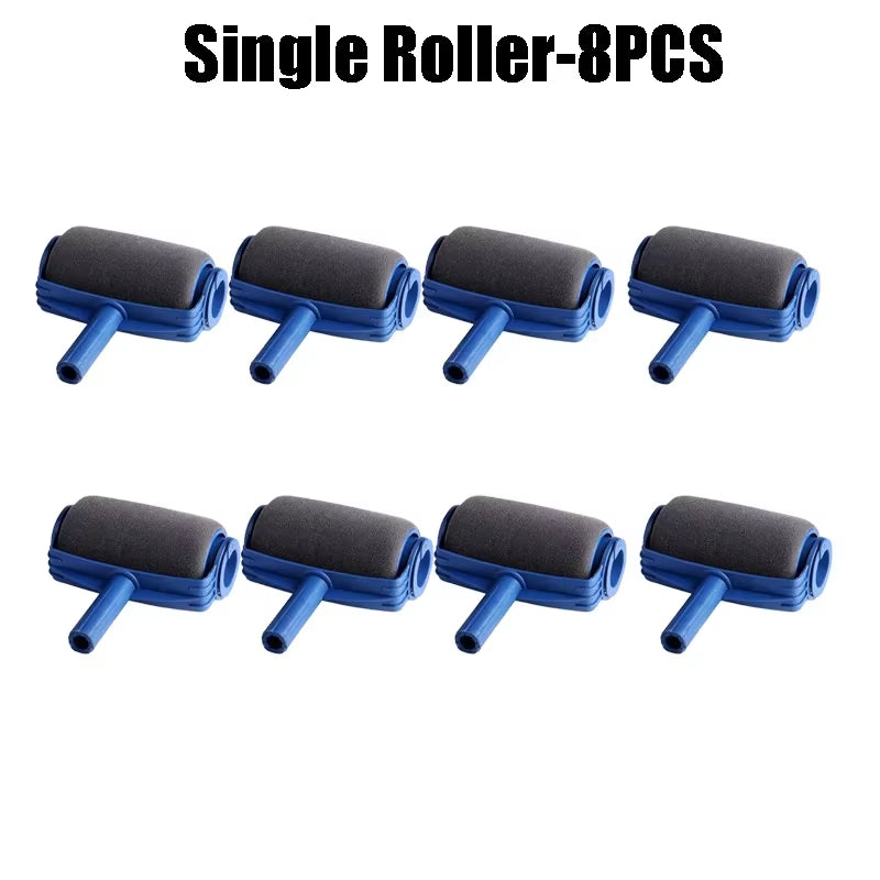 Multi Functional High Quality Handle Paint Roller Set Plastic Handle Painting Roller Brush for Office House Decoration