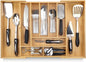 Expandable Silverware Drawer Organizer – 10 Compartments, Up to 22” Wide