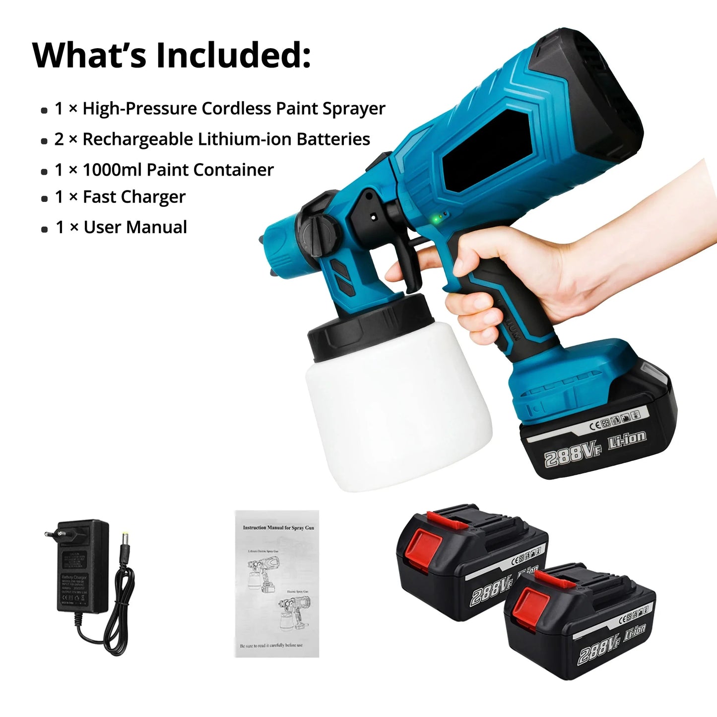 High-Pressure Cordless Paint Sprayer