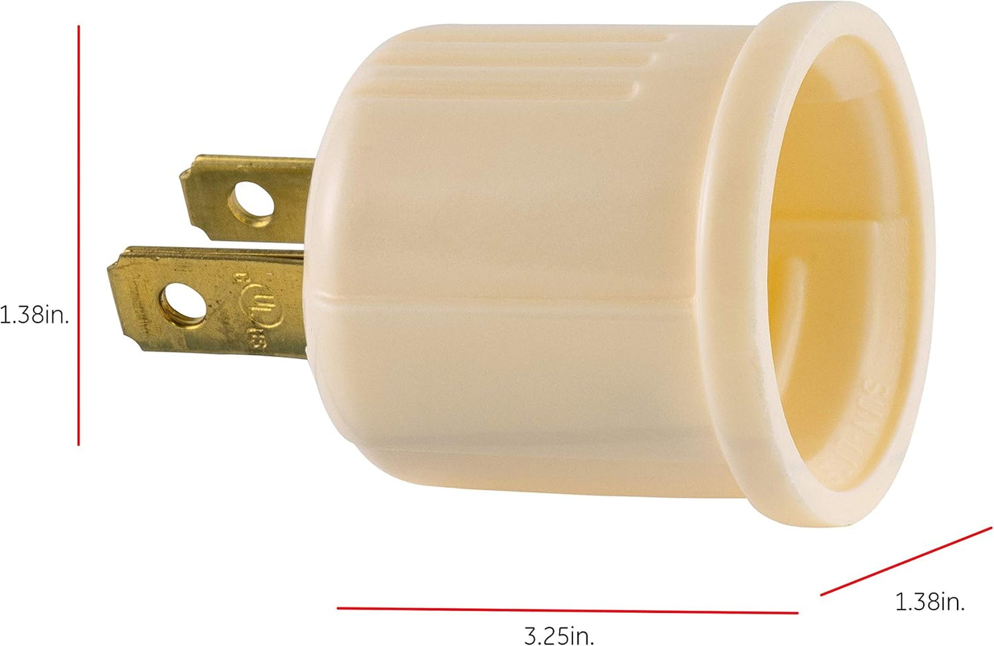 Polarized Lamp Socket Adapter 2 Pack – Garage & Workshop Lighting