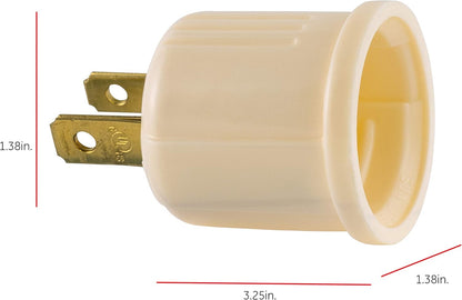 Polarized Lamp Socket Adapter 2 Pack – Garage & Workshop Lighting