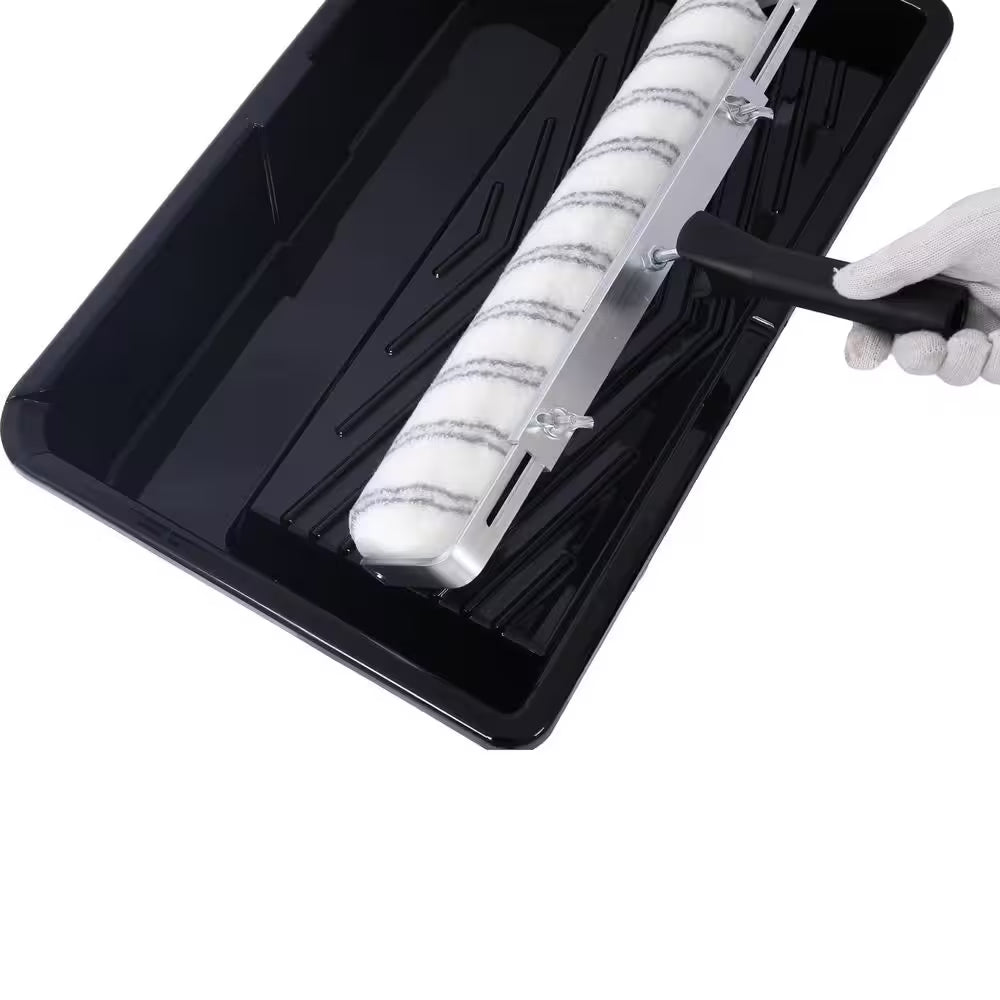 Complete 18" Paint Roller Kit – 5 Pieces, Shedless Covers & Adjustable Frame