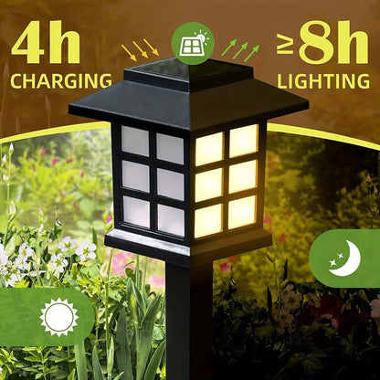 Solar Garden Lights Outdoor Waterproof Landscape LED Lights Pathway Yard
