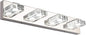 4-Light LED Bathroom Vanity Wall Light – Dimmable Modern Glass & Stainless Steel
