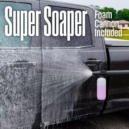 2000 Max PSI 1.76 Max GPM Cold Water Electric Powered Pressure Washer W/Anti-Tipping Technology and 2-Quick Connect Tips