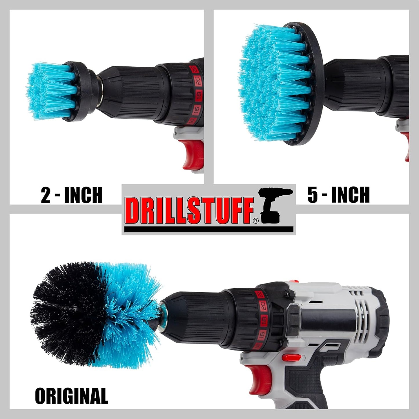 Aquatic Boat Cleaning Kit – Hull Brush Set, Deck Scrubbing Brushes, Spinning Drill Heads & Barnacle Removal Tools