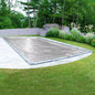 Silverado 18 Ft. X 40 Ft. Rectangular Silver Solid In-Ground Winter Pool Cover