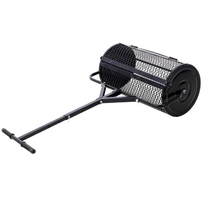 Adjustable Compost Spreader, Rust & Corrosion-Proof Lawn and Garden Peat Moss Spreader - 24-Inch 