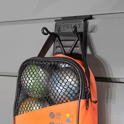 Stealth Sports Slat Wall Panel Kit – 12 Black Accessories, 50 lb Load Capacity, Garage & Workshop Storage