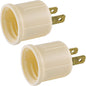 Polarized Lamp Socket Adapter 2 Pack – Garage & Workshop Lighting