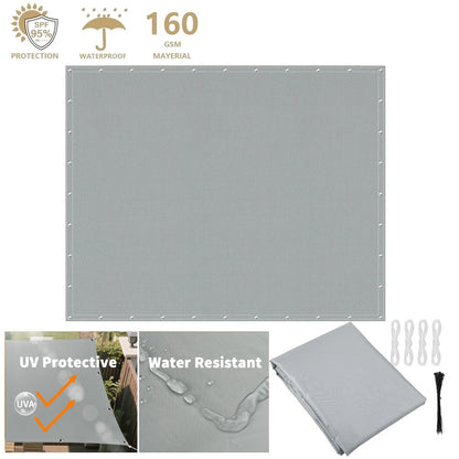 Waterproof Sun Shade Sail – 2x3/3x3/3x4/4x5M UV Block Canopy for Garden, Patio, Pool & Outdoor Shelter