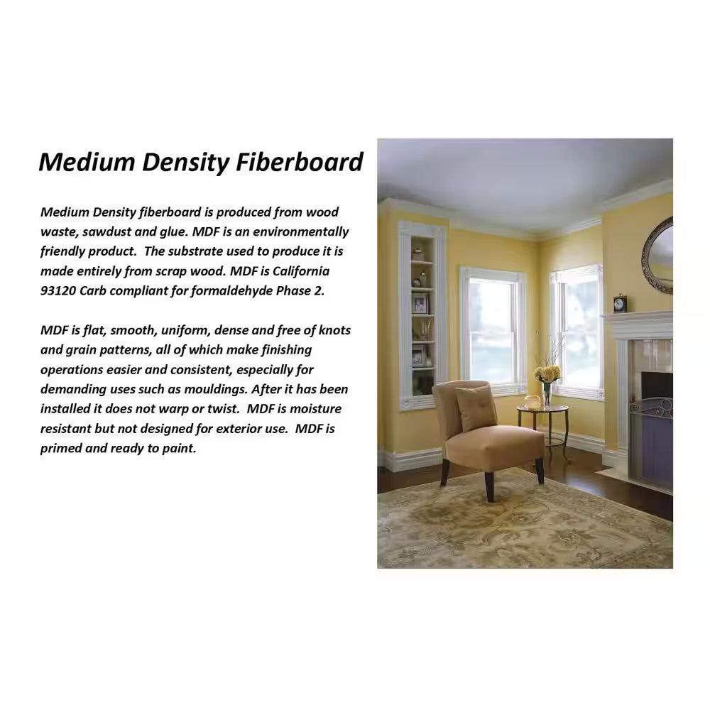 5/16 In. X 5-29/32 In. X 32 In. - 8 Lin. Ft. MDF Overlapping Wainscot Interior Paneling Kit