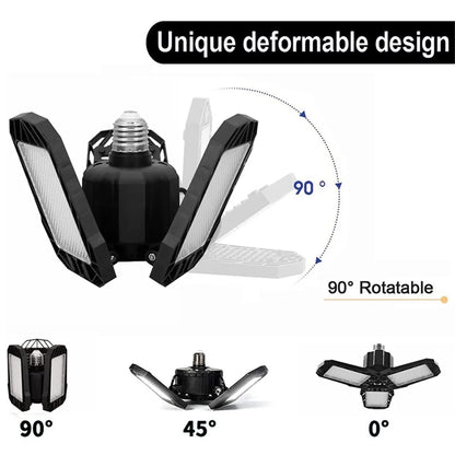 Adjustable 220W LED Plug Garage Ceiling Shop Light Fixtures