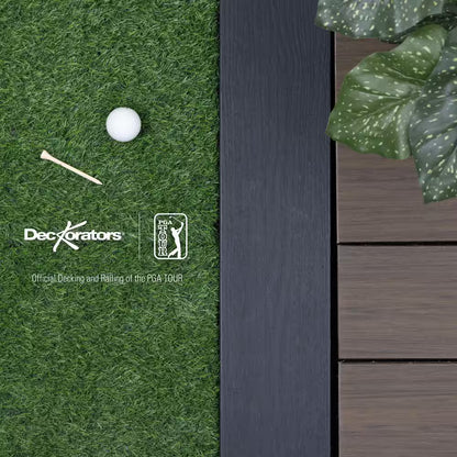 2 In. X 2 In. Black Metal Flange Mount Kit for Privacy Screen Post