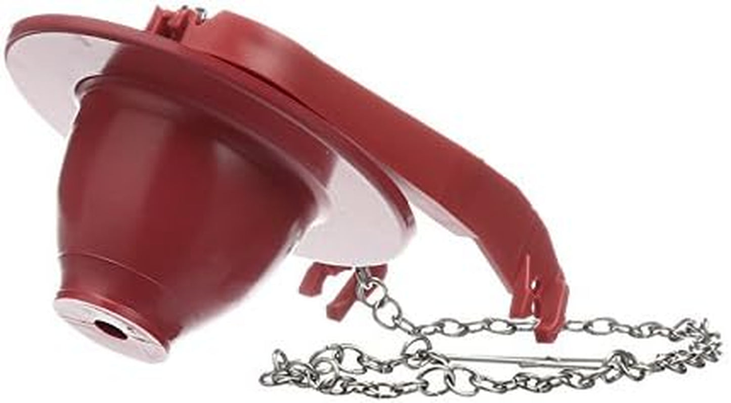 Universal Toilet Flapper – Water Saving, Adjustable, Red - Performax 502P21 2”