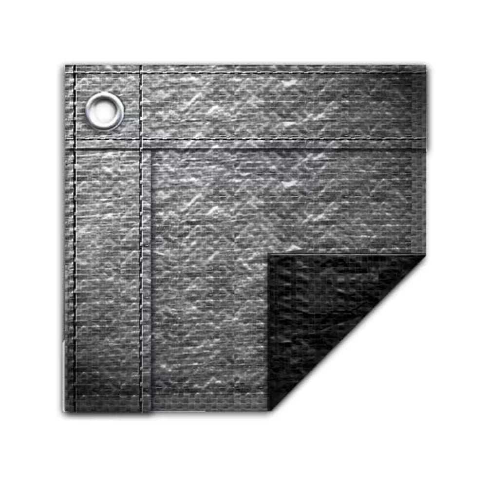 Silverado 18 Ft. X 40 Ft. Rectangular Silver Solid In-Ground Winter Pool Cover