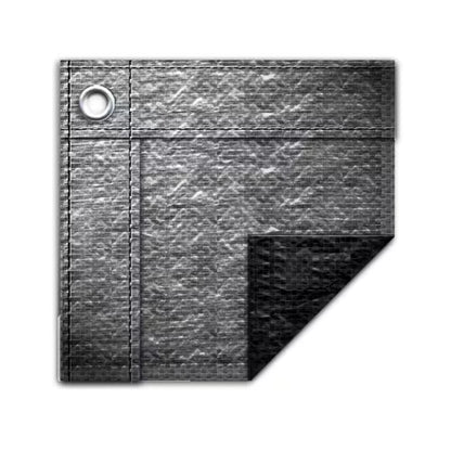 Silverado 18 Ft. X 40 Ft. Rectangular Silver Solid In-Ground Winter Pool Cover