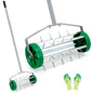 49" Rolling Garden Lawn Aerator with Steel Handle