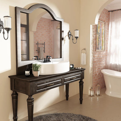 Doris 2-Handle Waterfall Bathroom Faucet – Matte Black