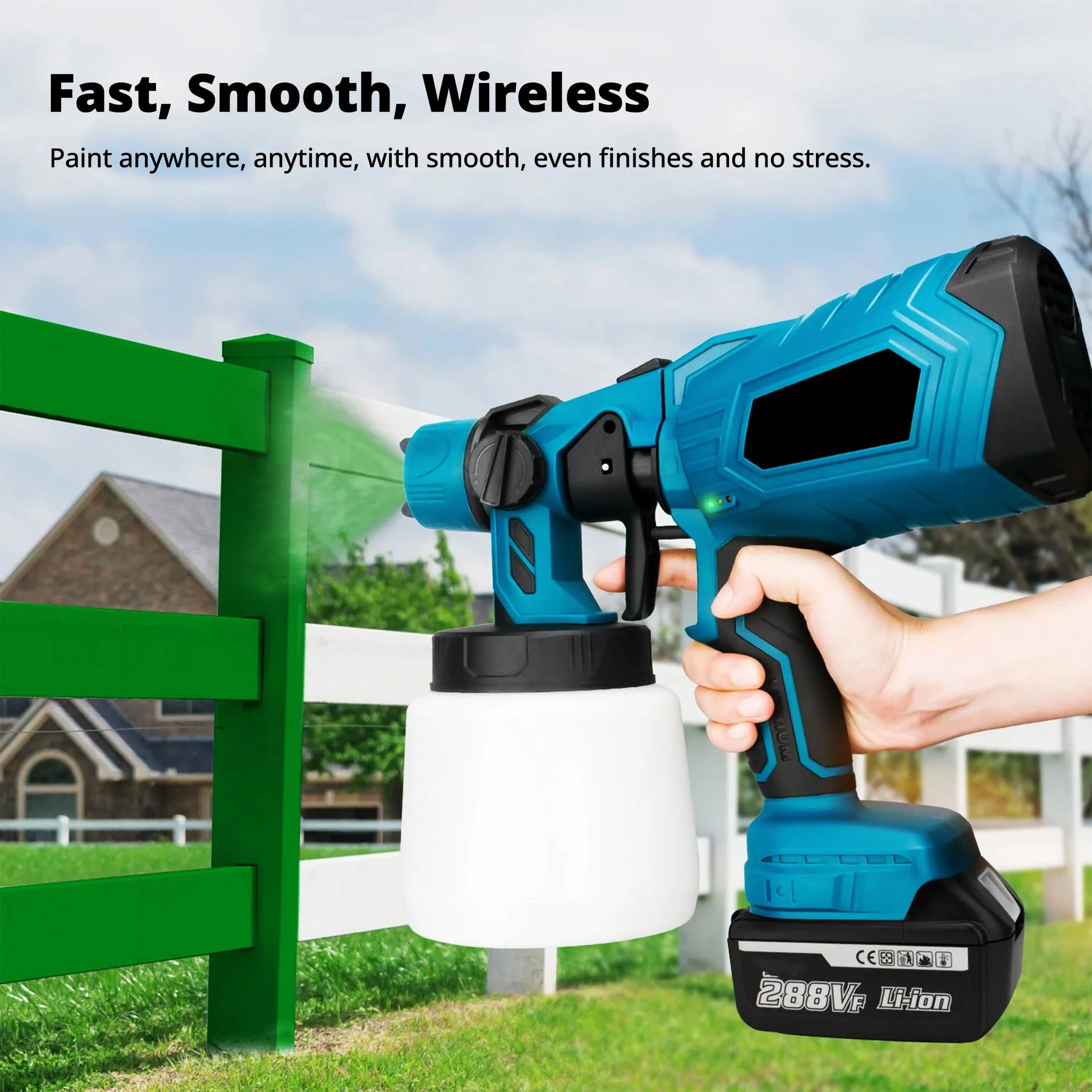 High-Pressure Cordless Paint Sprayer