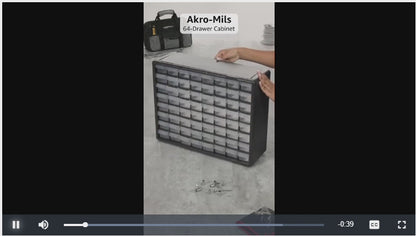 64 Drawer Plastic Storage Cabinet – Garage & Hobby Organizer