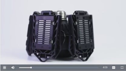 2 Pack LED Garage Lights 180W – 10-Leaf Adjustable Ceiling Lamp, 18000LM, 6500K