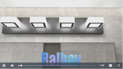 3-Light Dimmable LED Bathroom Vanity Light – Modern Matte Black with Acrylic & Stainless Steel