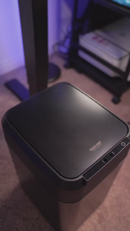 Royal Bin™ NOIR 17L – Smart Trash Can That Changes Bags and Cuts Automatically