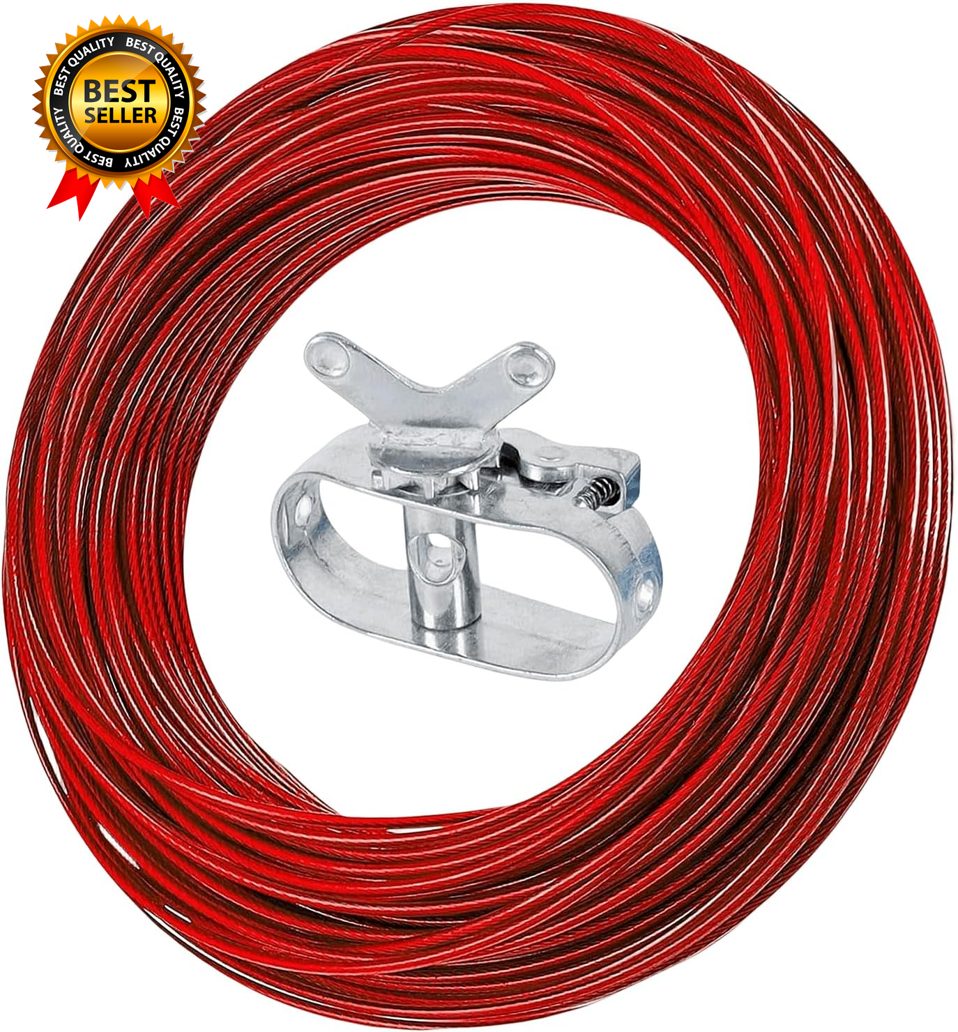 100Ft Pool Cover Winch & Cable Kit – Heavy-Duty Wire Ratchets for Winter Pool Protection