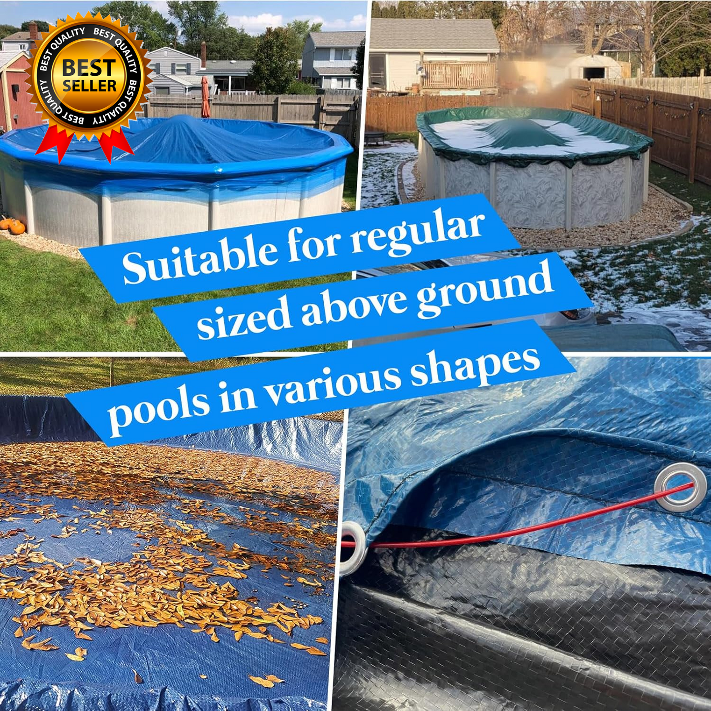 100Ft Pool Cover Winch & Cable Kit – Heavy-Duty Wire Ratchets for Winter Pool Protection